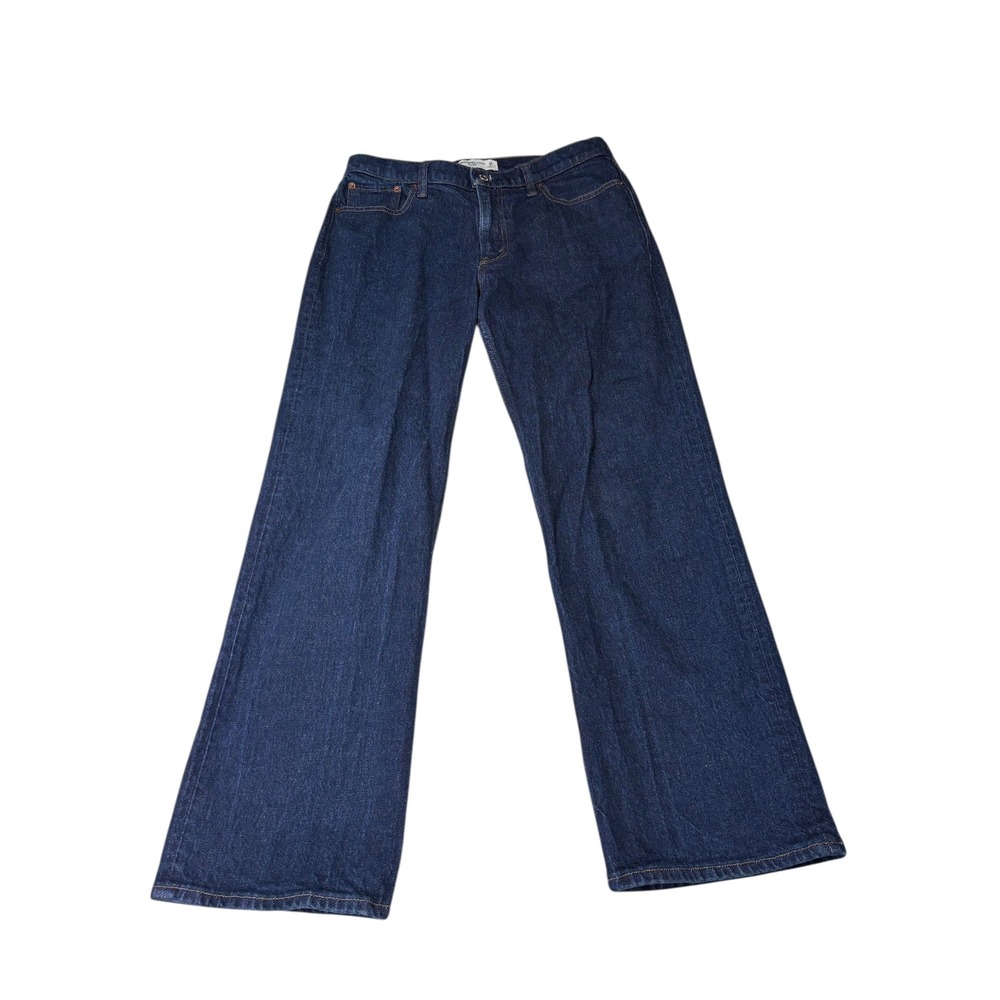 Abercrombie Fitch The Baggy Low Rise Dark Wash Denim Jeans‎ Size 32X29